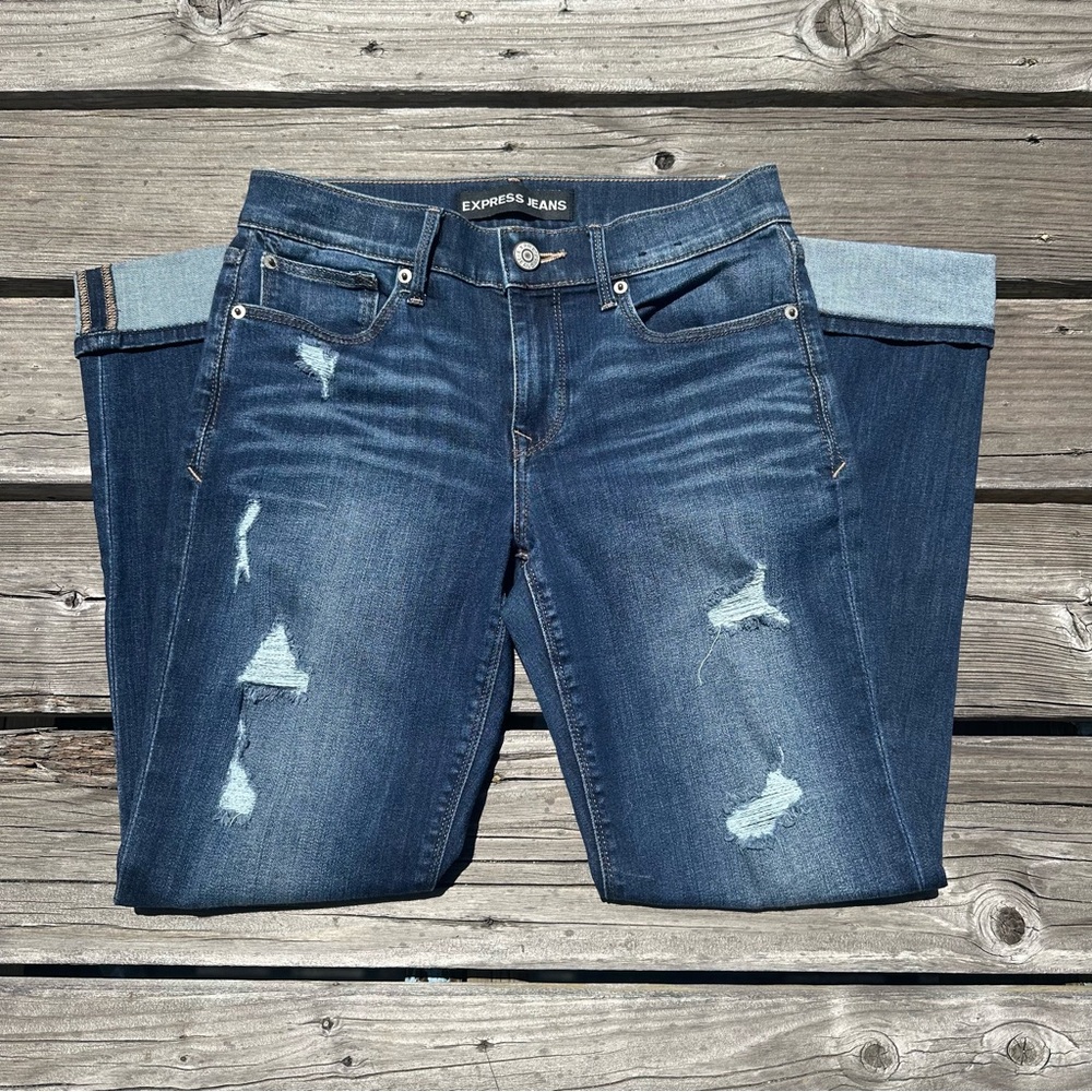 Express Cropped Skinny Jeans Size 4